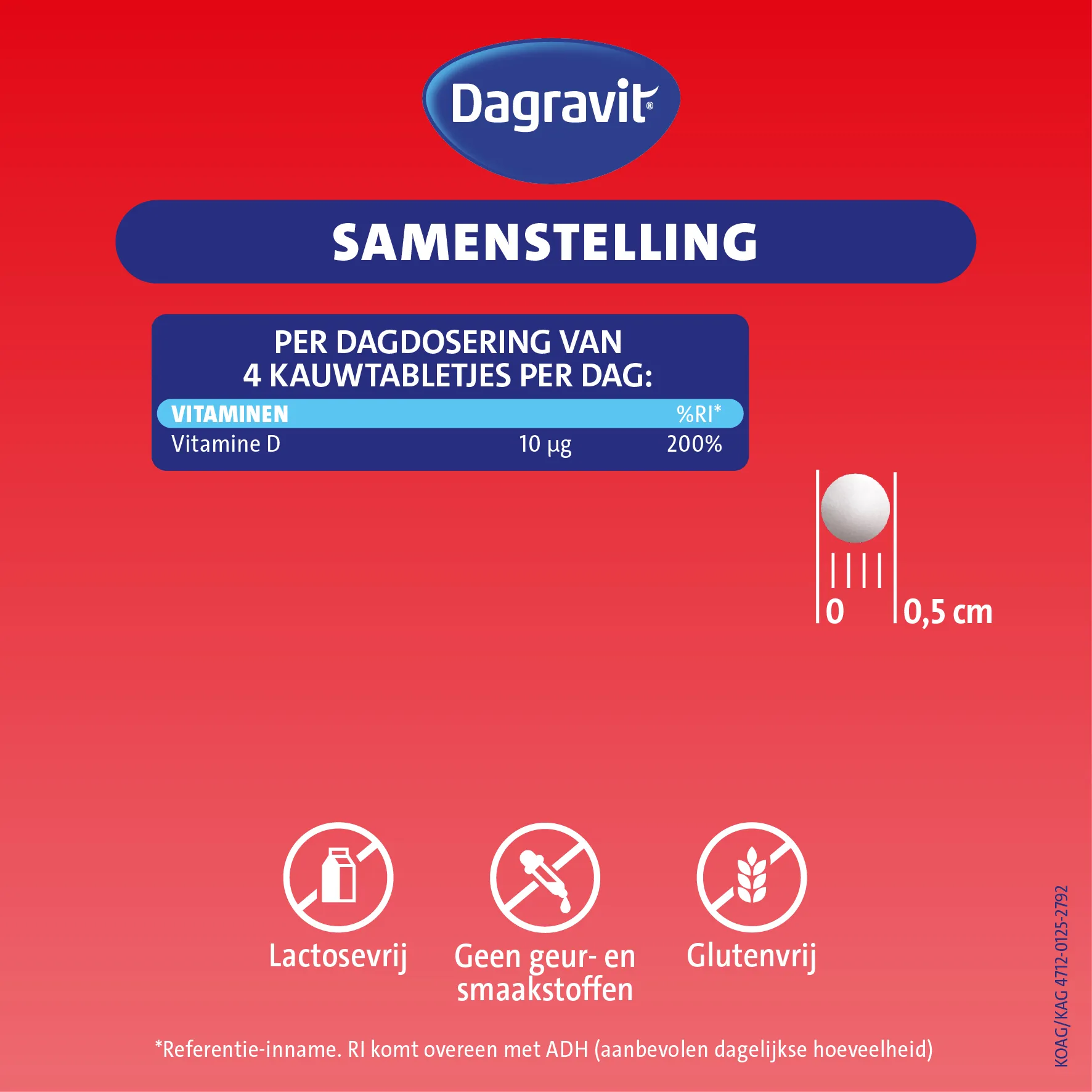Dagravit Kids Vitamine D Kauwtabletjes (200 kauwtabletten) - image 3