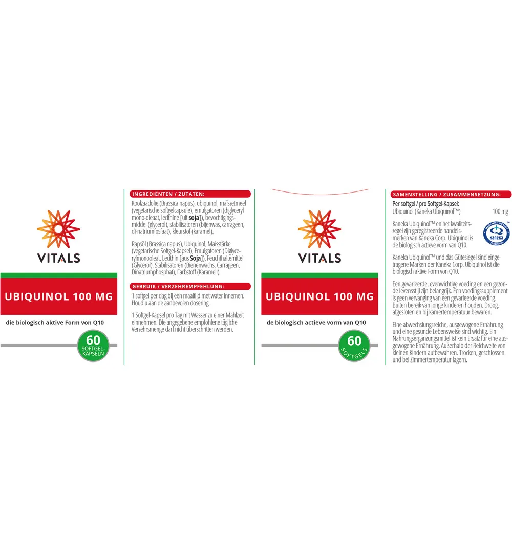 Vitals Ubiquinol 100 mg (60 capsules) - image 3