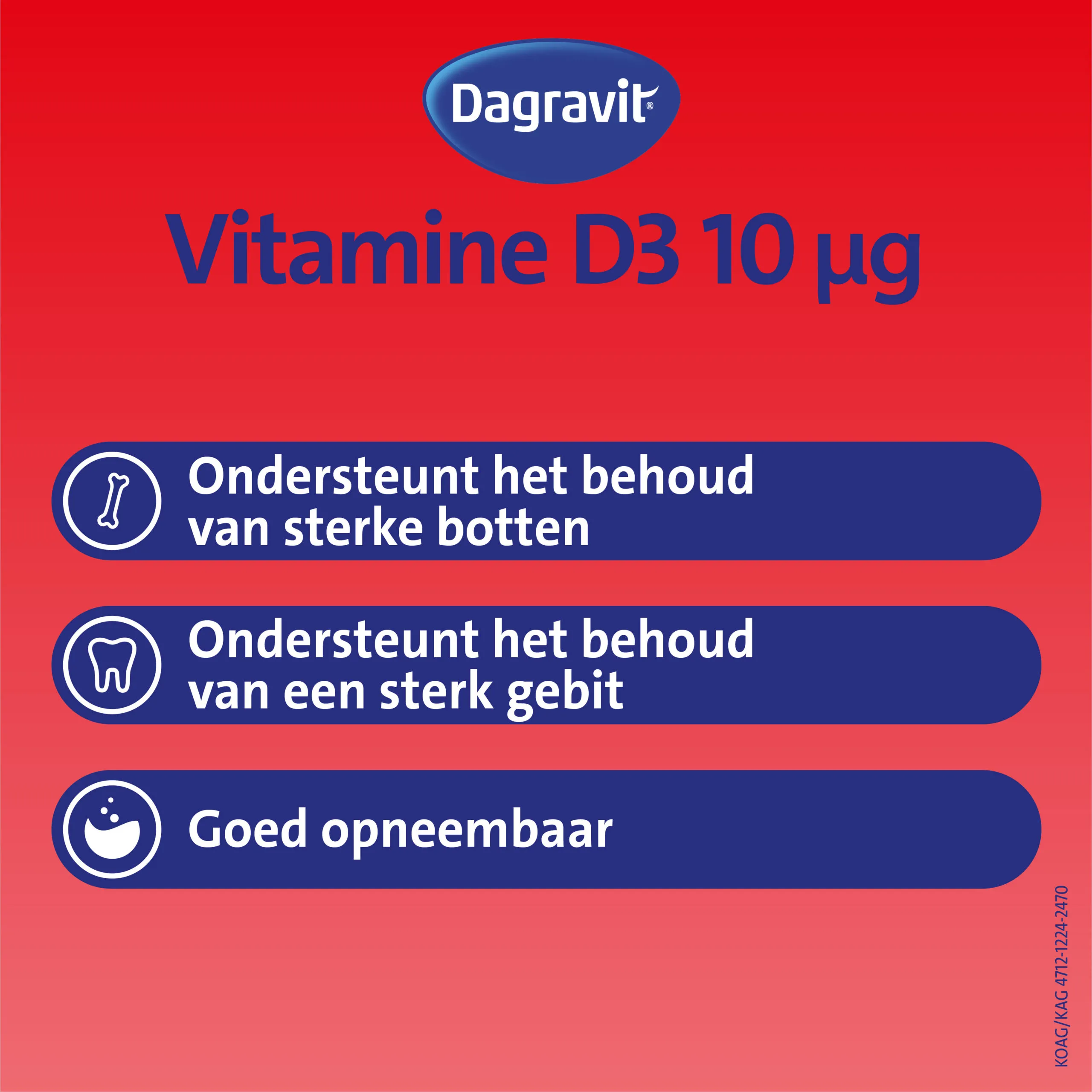 Dagravit Vitamine D pearls 400IU (100 stuks)