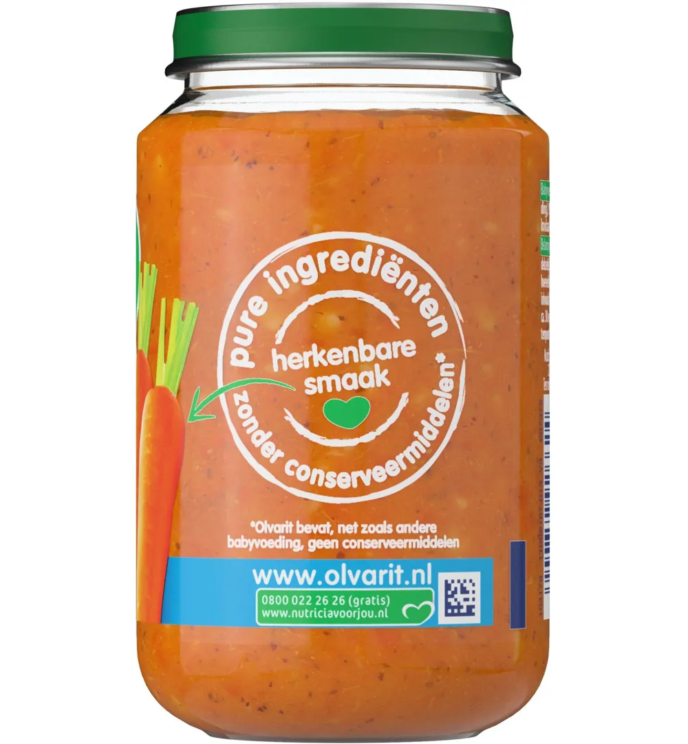 Olvarit Wortel kip aardappel 8M01 (200 gr)
