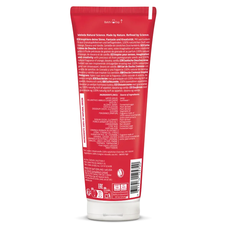 WELEDA Granaatappel inspirerende douchecreme (200 ml)