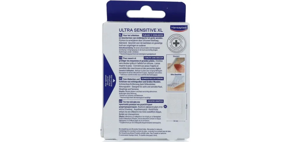 Hansaplast Ultra sensitive XL (5 stuks)