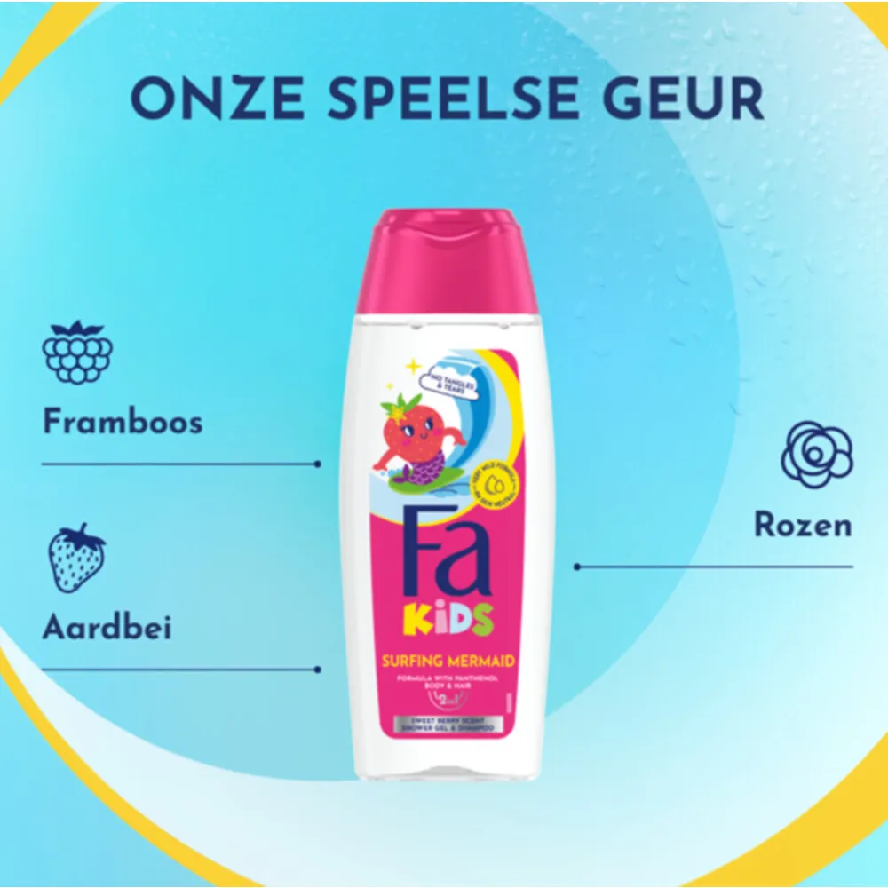 Fa Kids douche & shampoo mermaid (250 ml) - image 4
