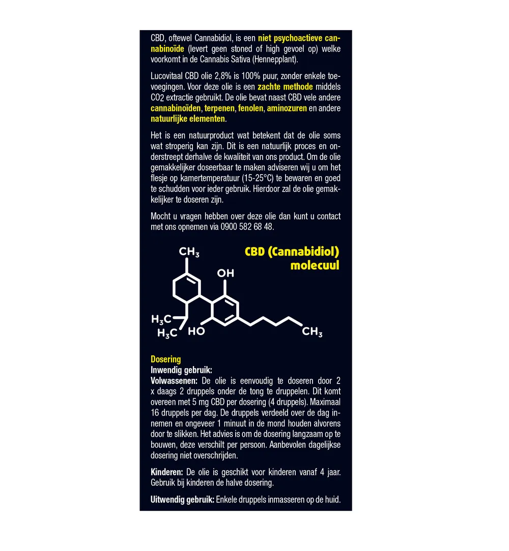 Lucovitaal CBD Hennepolie 2,8% (10 ml) - image 5