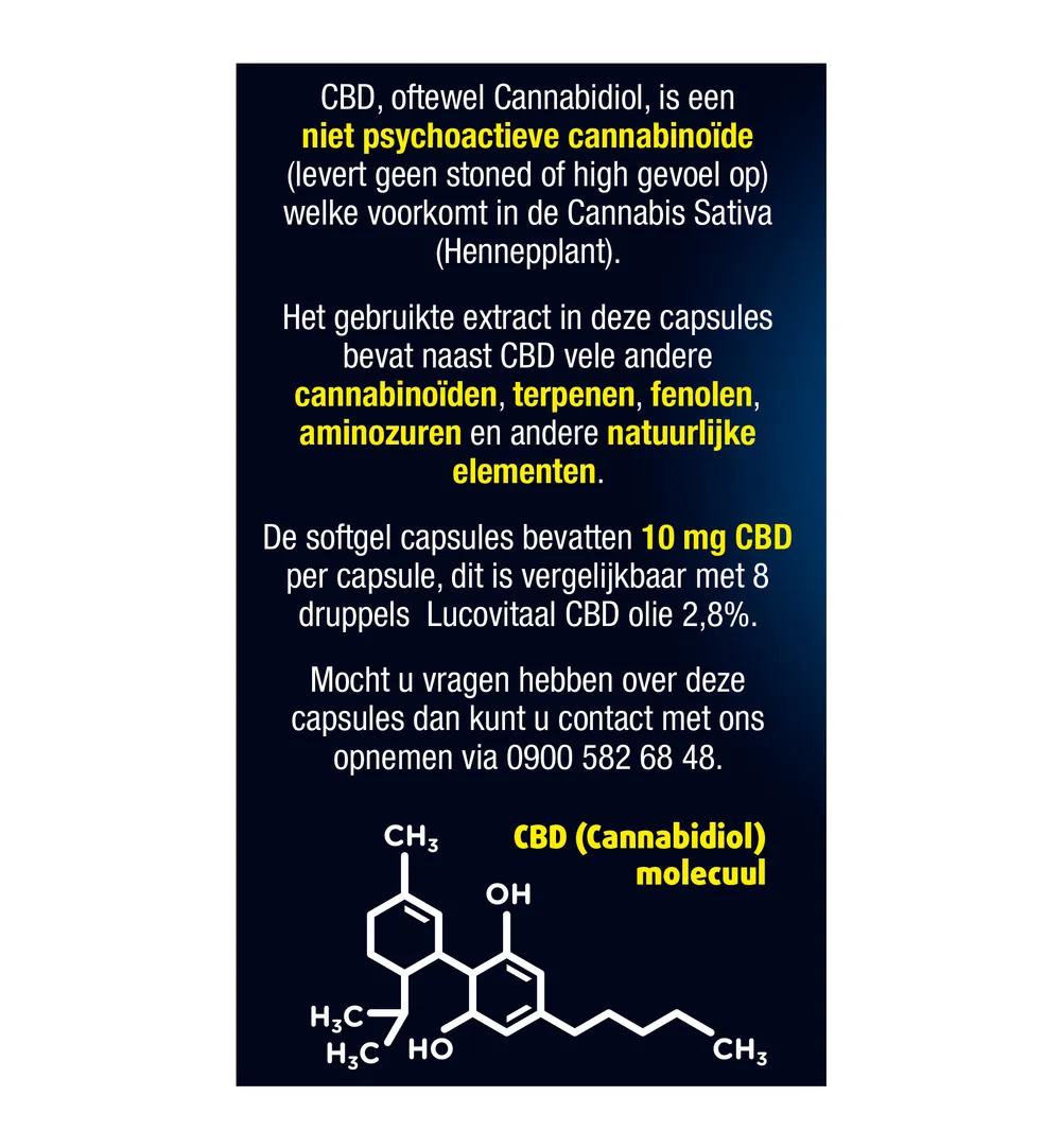 Lucovitaal CBD 10mg (30 capsules) - image 6