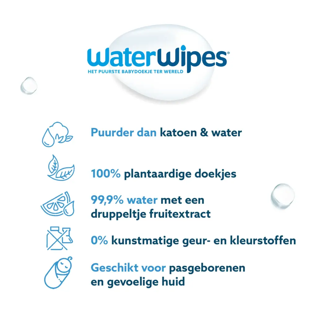 WaterWipes Babydoekjes 9-pak (540 stuks)