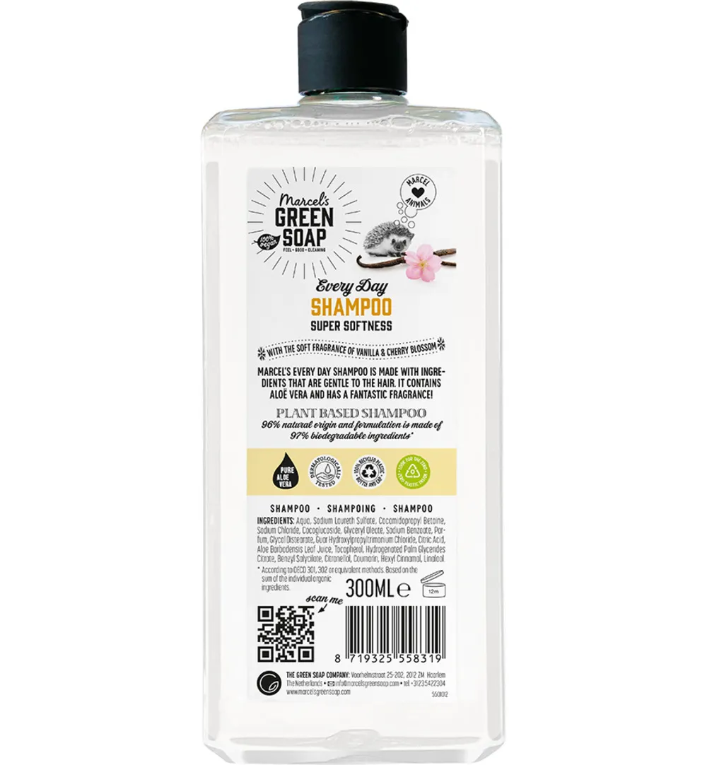 Marcel's Green Soap Every Day Shampoo Vanilla & Cherry Blossom (300 ml)