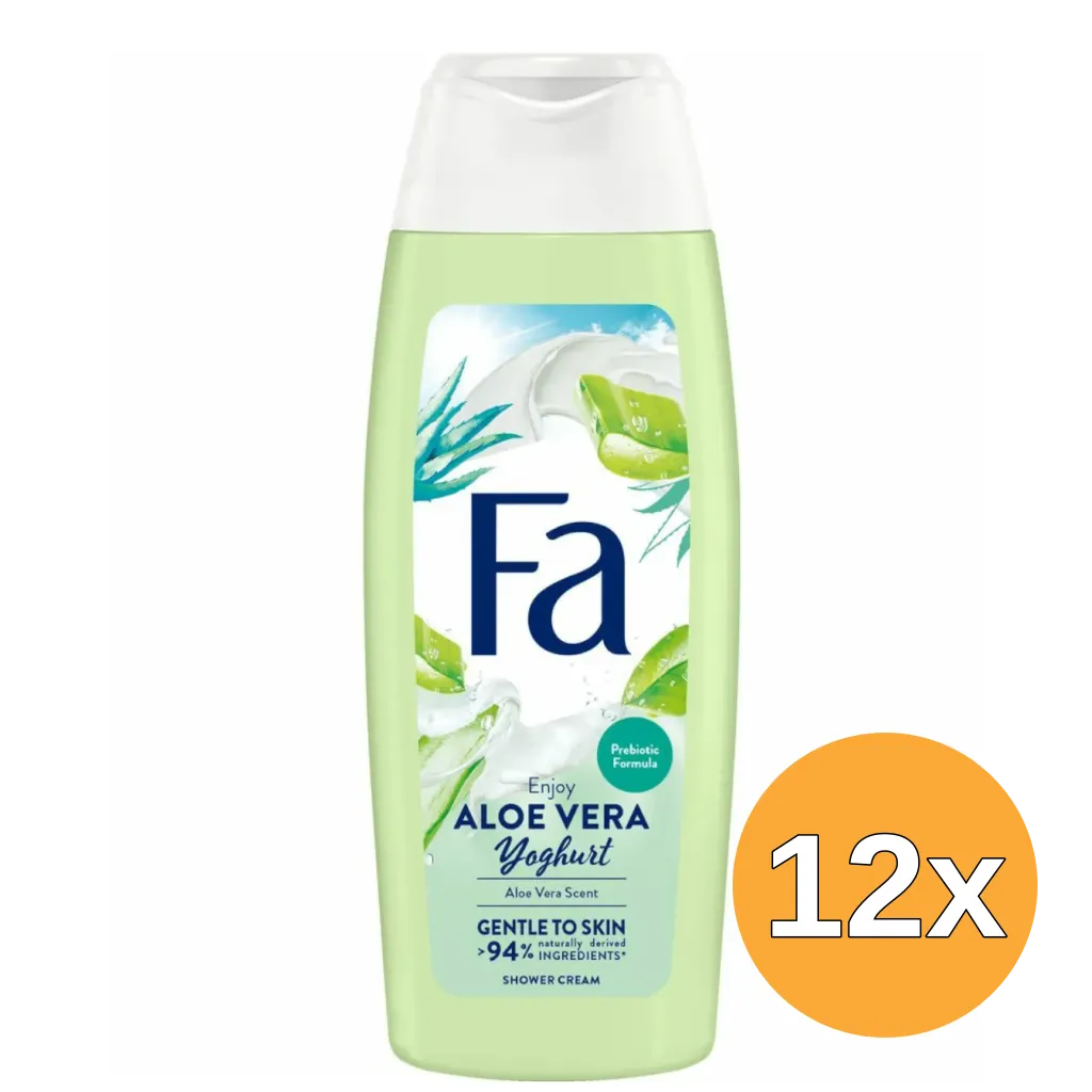 12x Fa Douchegel Aloe Vera Yoghurt (250 ml)