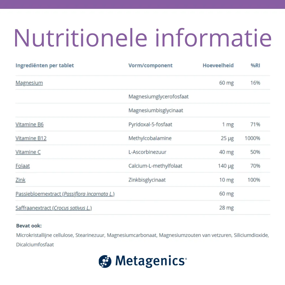 Metagenics MetaRelax Night (60 tabletten) - image 5