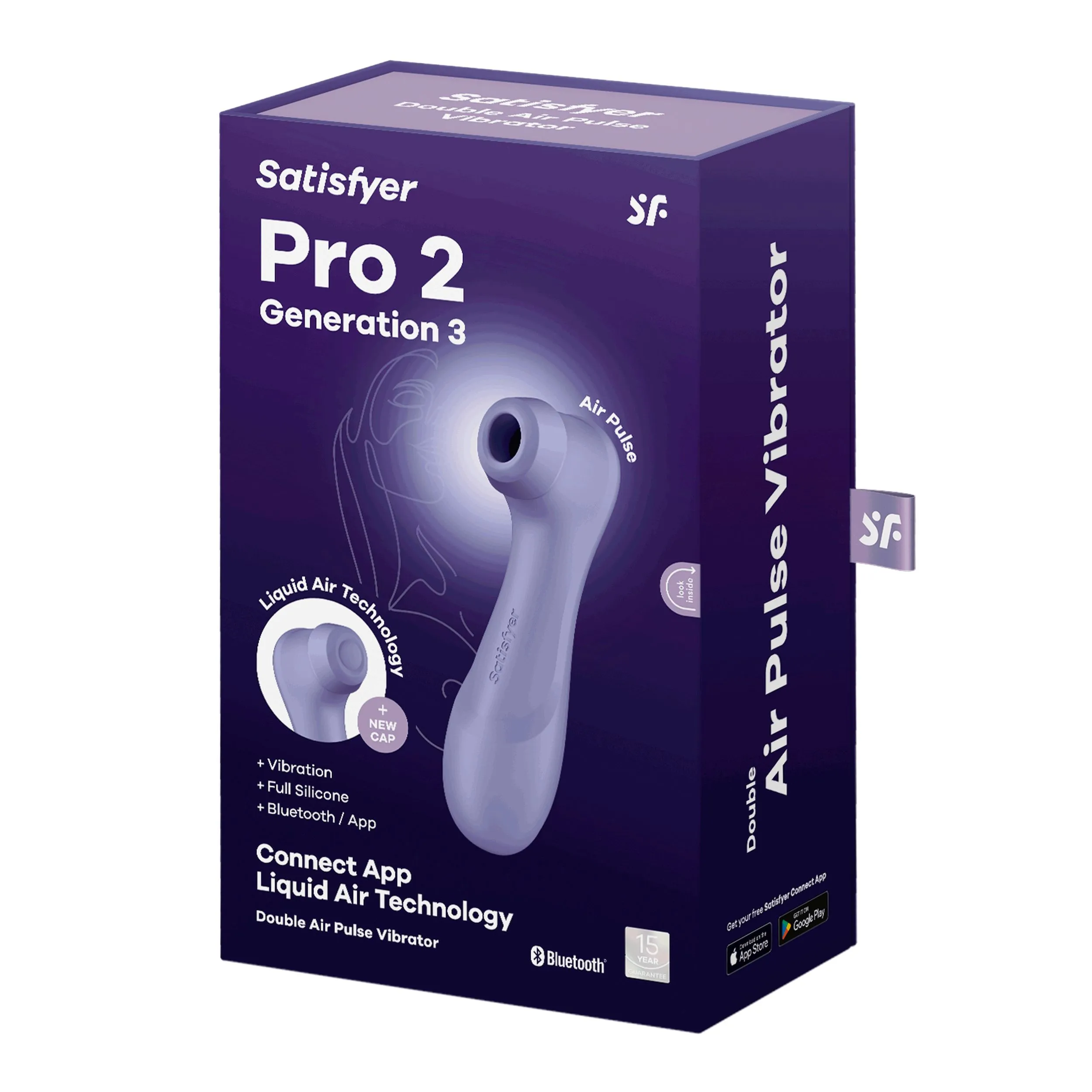 Satisfyer Pro 2 Generation 3 App Controlled - Lila (1 stuk) - image 2