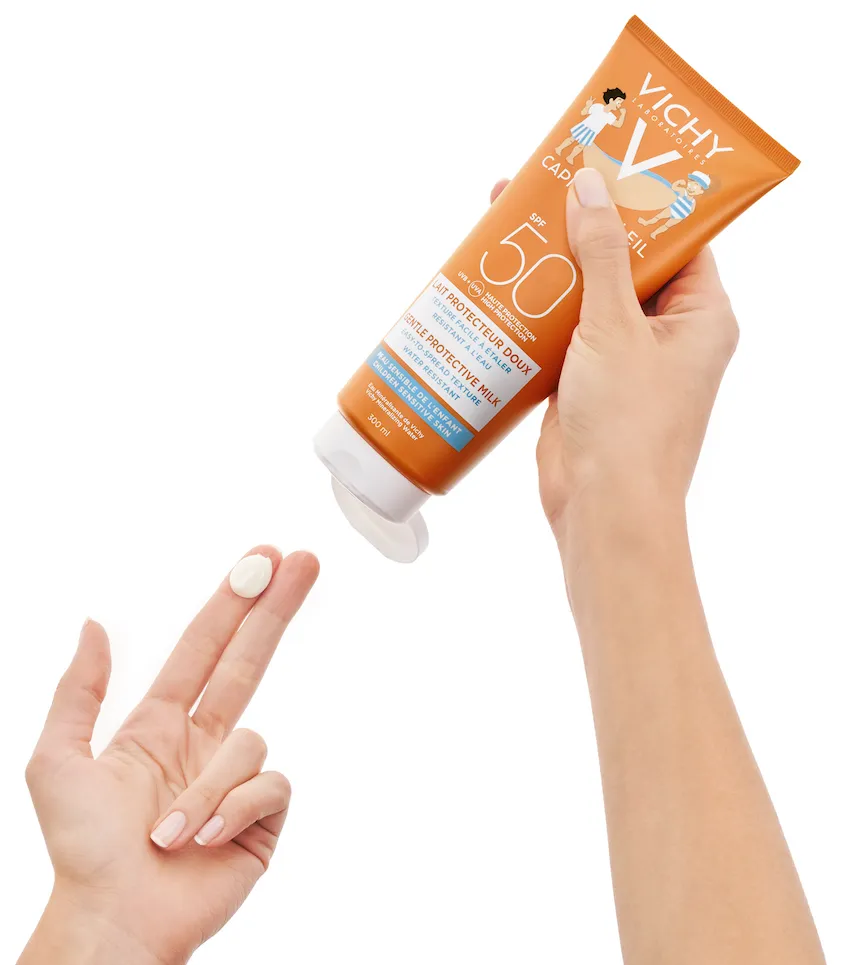 Vichy Capital Soleil Gentle Protective Milk Children Sensitive SPF50+ (300 ml) - image 3