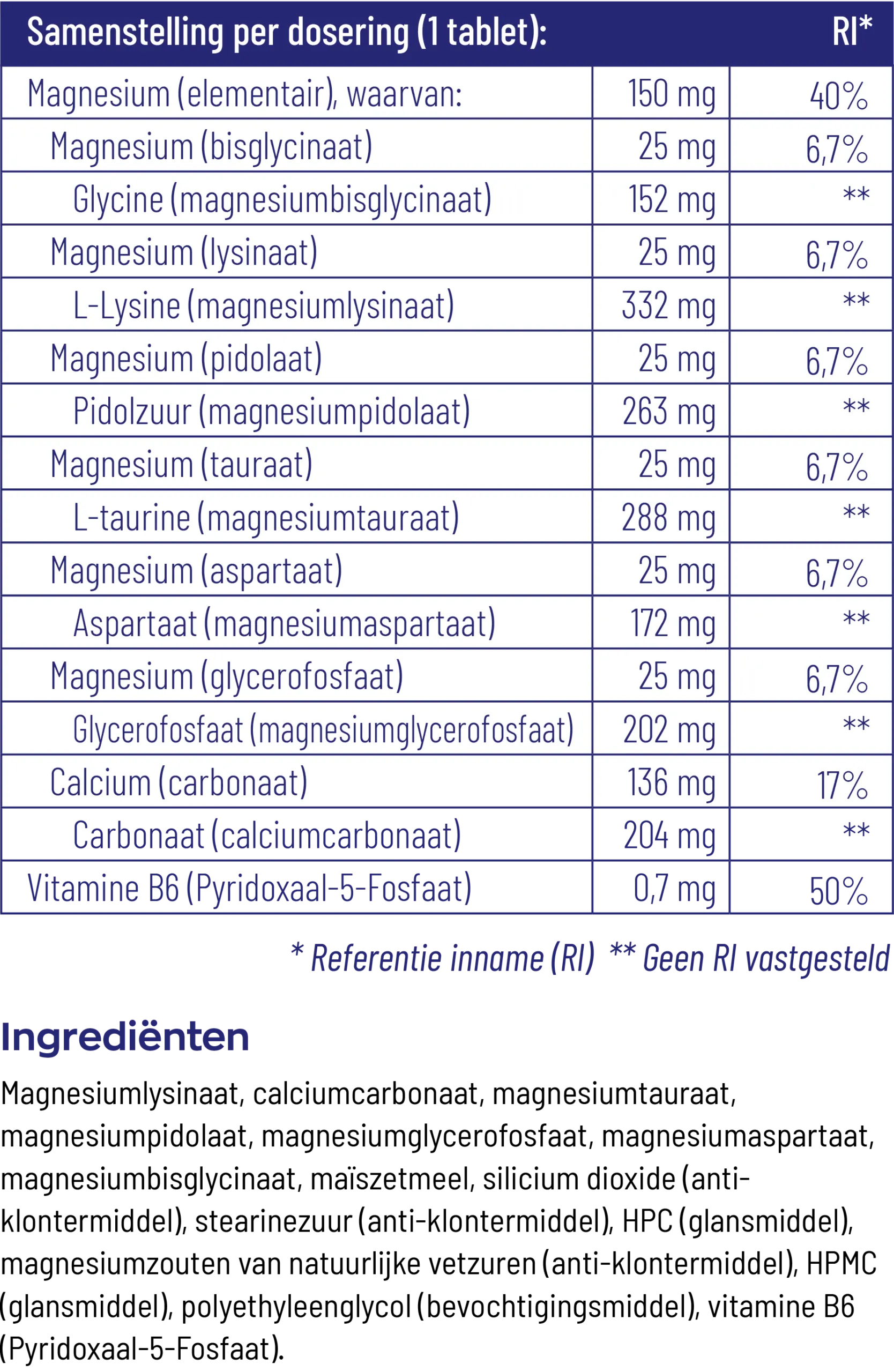 Vitakruid Magnesium Elite Complex (90 tabletten) - image 3