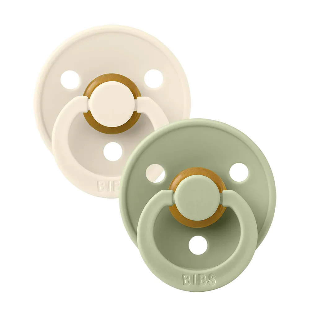 Bibs Fopspeen 0-6 Maanden Anatomic Ivory/sage (2 stuks) - image 2