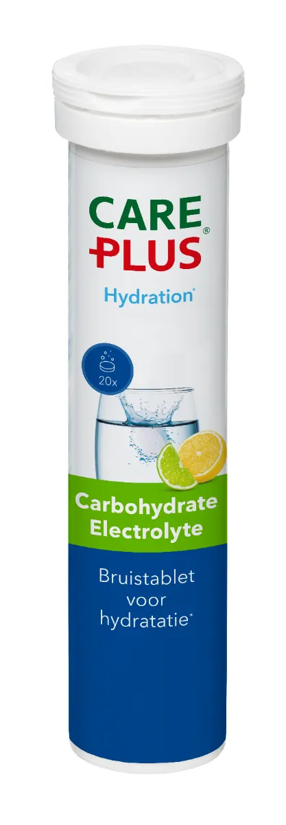 Care Plus Carbohydrate Electrolyte Bruistablet Lemon (20 stuks)
