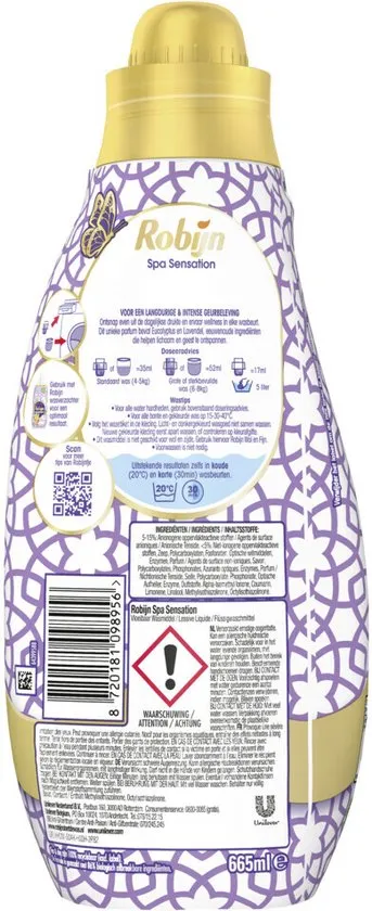 Robijn Wasmiddel Spa Sensation Kleur (665 ml)