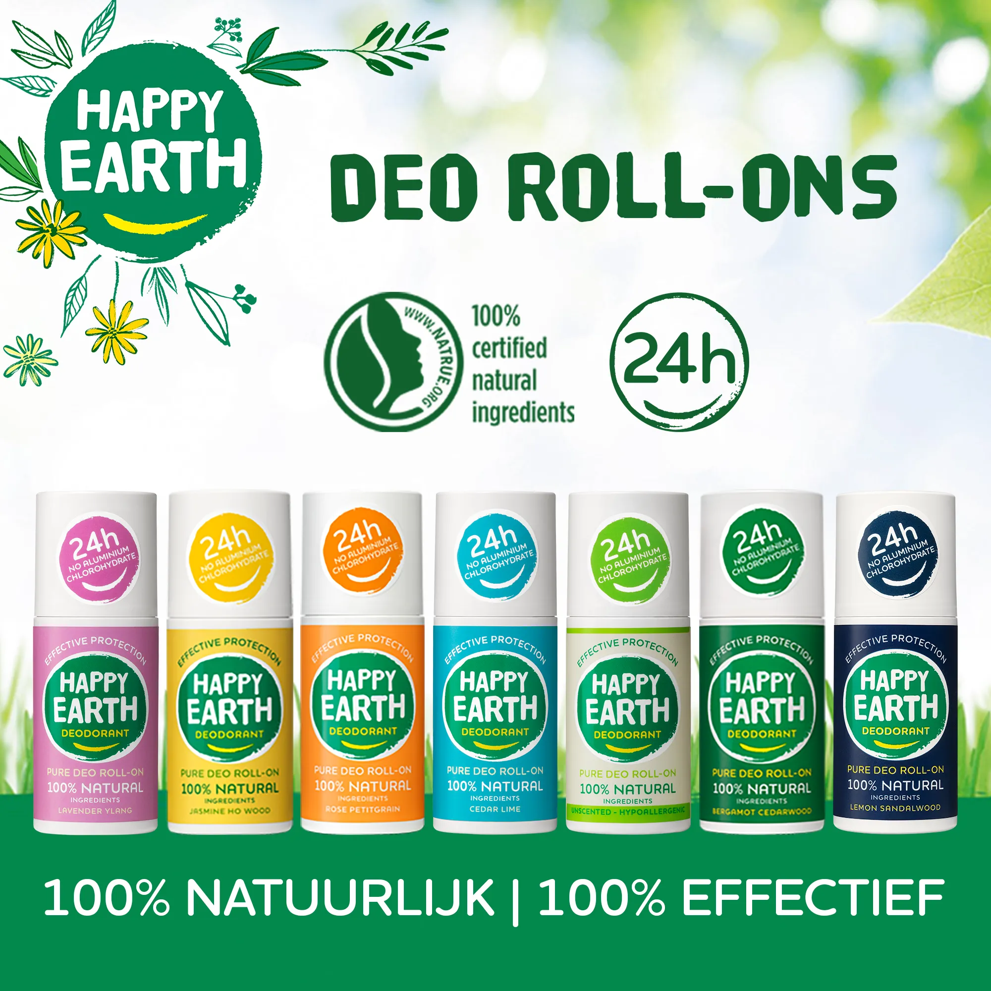 Happy Earth 100% Natural Deo Roll-on Bergamot Cedarwood (75 ml) - image 7