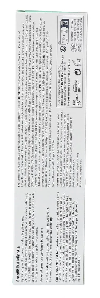 The Humble Co. Natural Toothpaste Fresh Mint (75 ml) - image 2