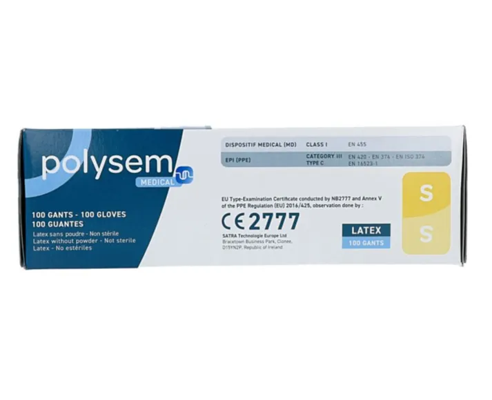 Polysem Latex Handschoenen Maat S (100 stuks) - image 2