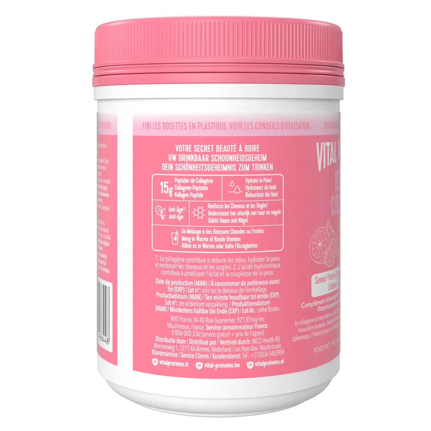 Vital Proteins Beauty Collageen - Aardbei Citroen (271 gr) - image 4