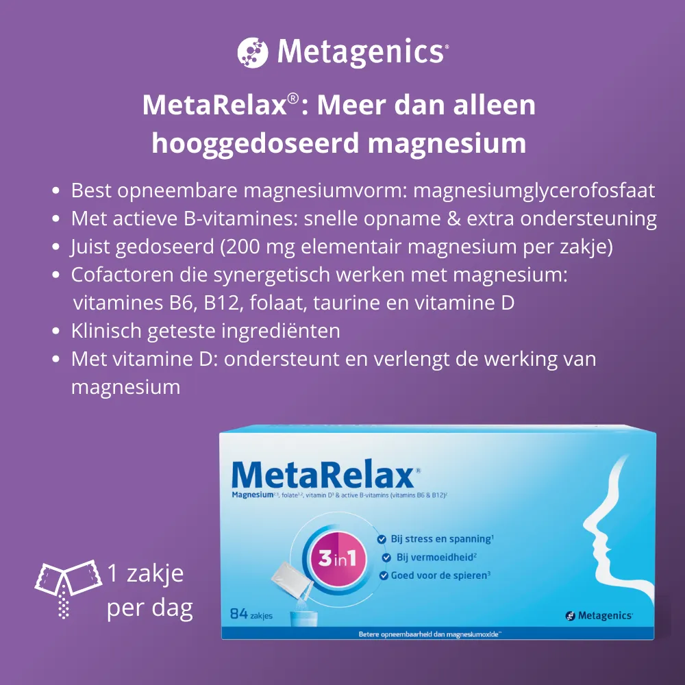 Metagenics MetaRelax® Magnesium (84 zakjes) - image 4