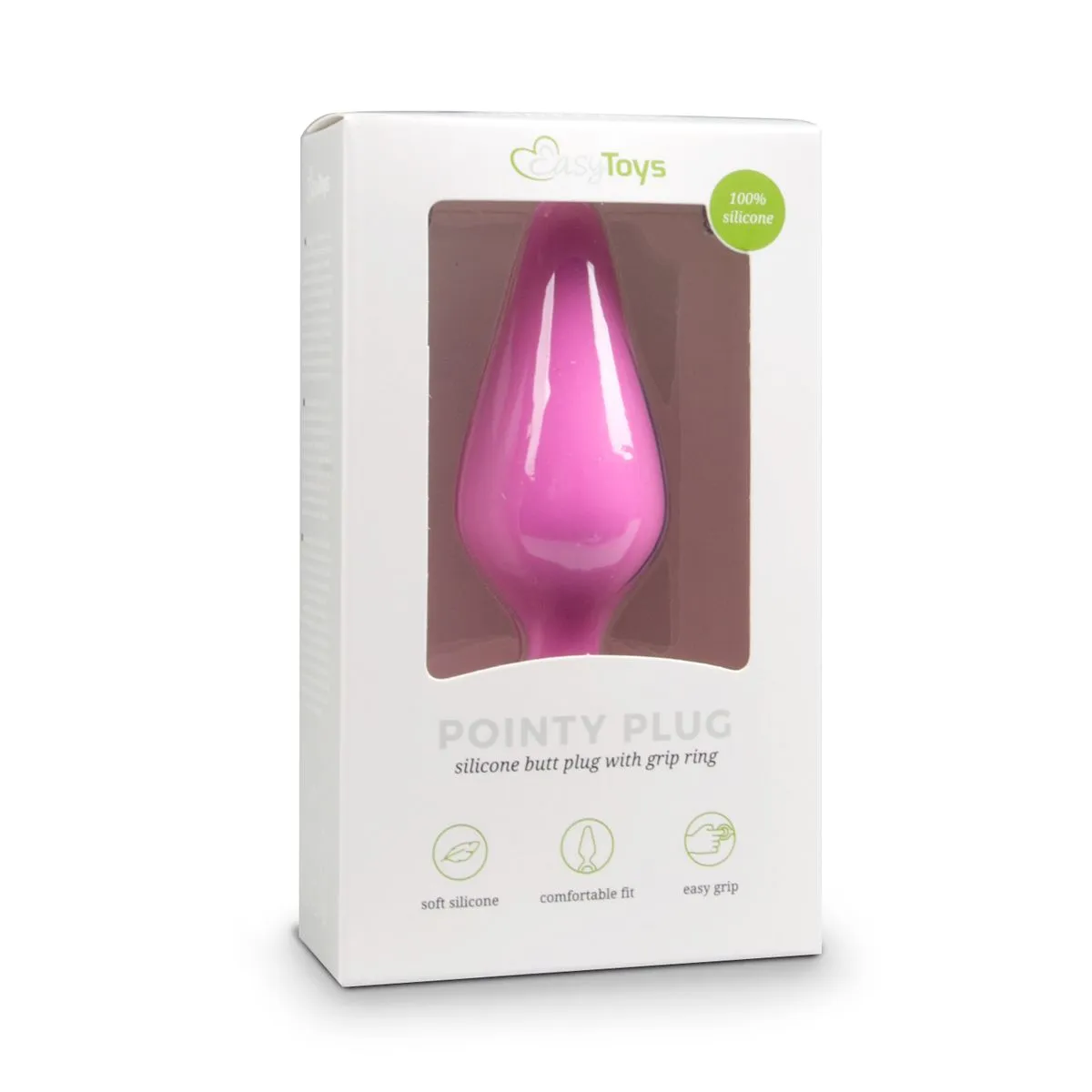 Easytoys Anal Collection - Buttplug with Pull Ring Small Roze (1 stuk)