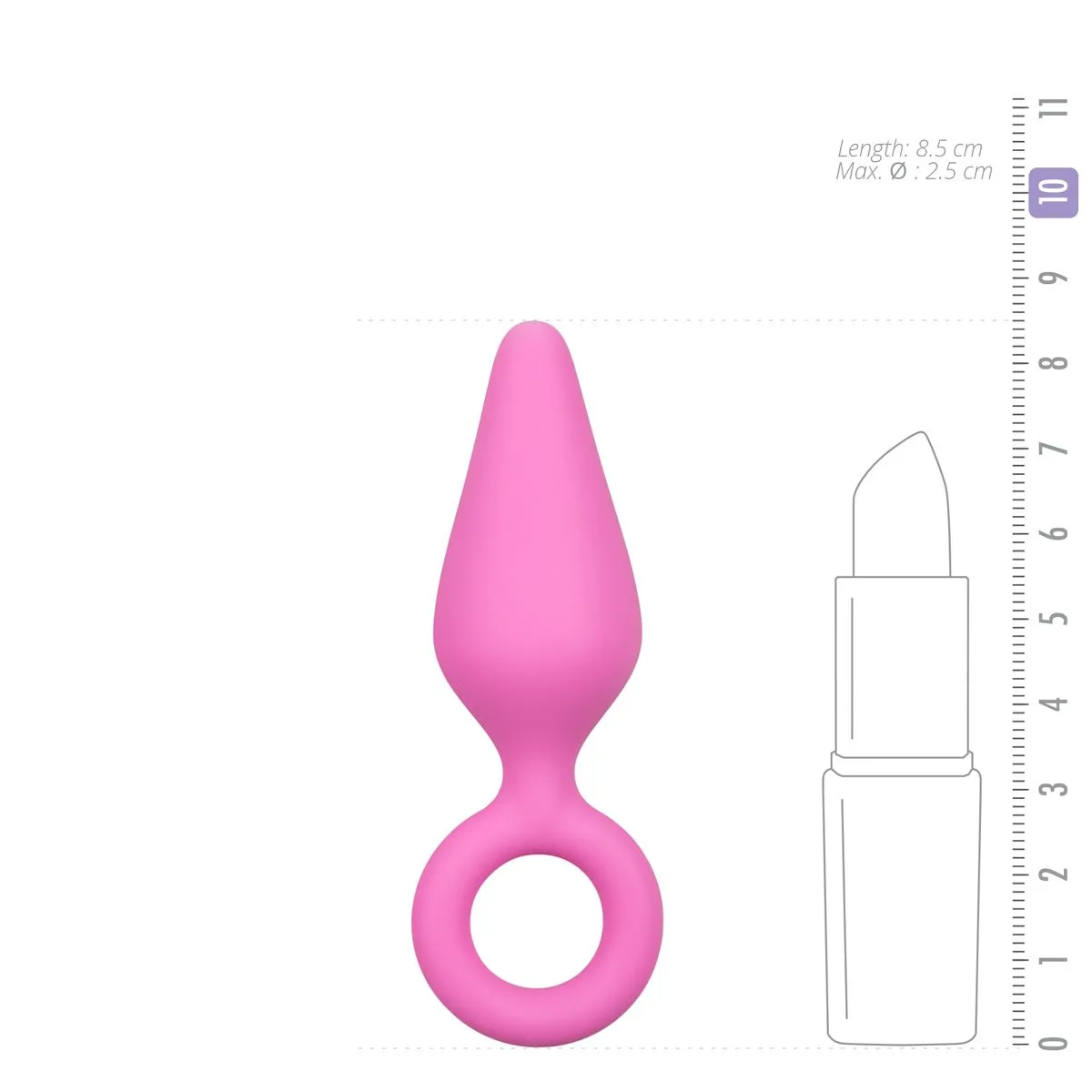 Easytoys Anal Collection - Buttplug with Pull Ring Small Roze (1 stuk) - image 4