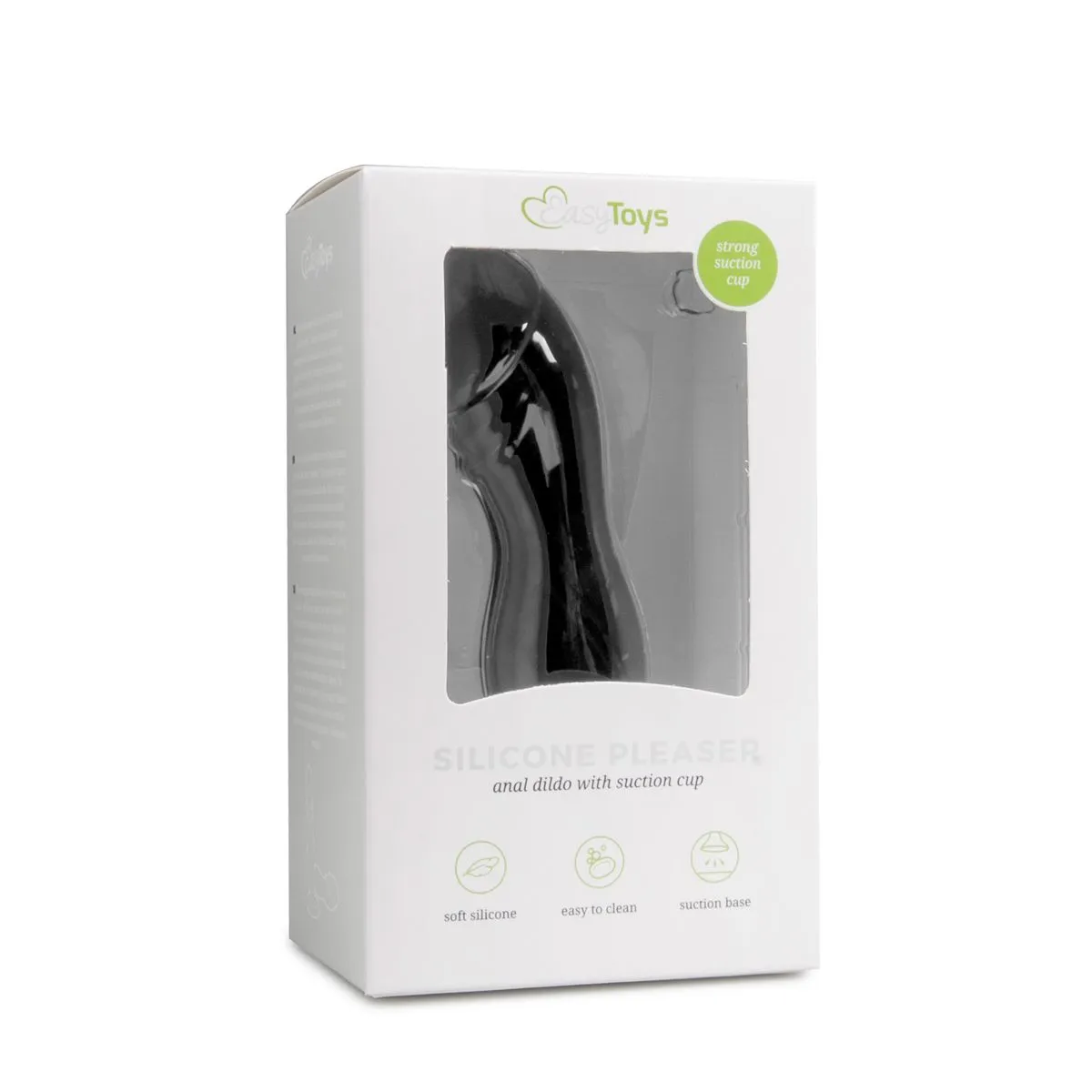Easytoys Anal Collection - Silicone Suction Cup Dildo Zwart (1 stuk)