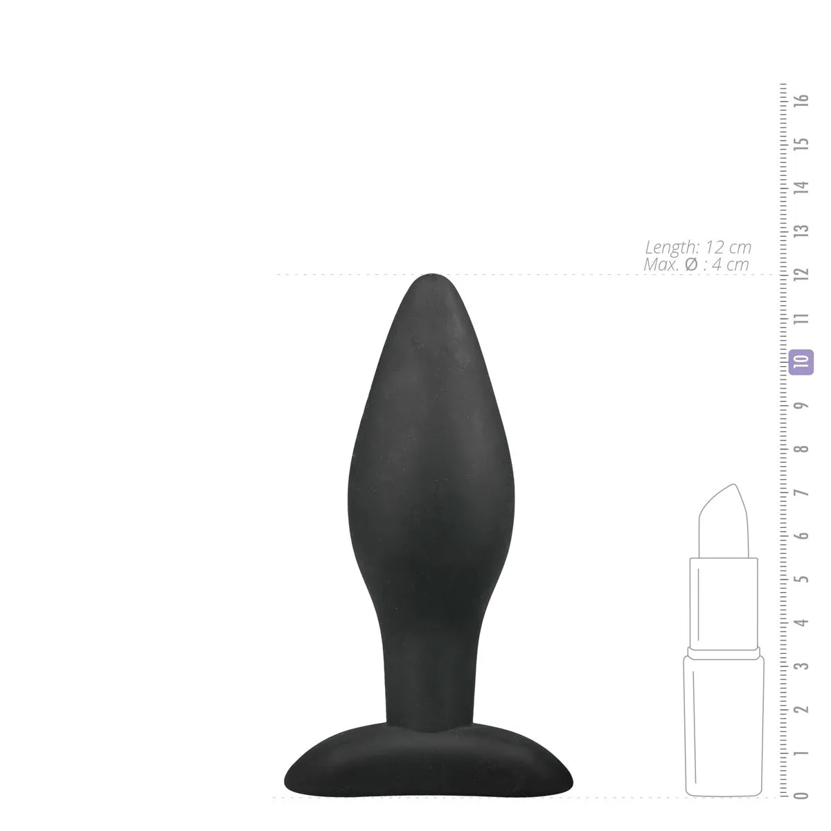 Easytoys Anal Collection - Silicone Buttplug Medium Zwart (1 stuk) - image 4
