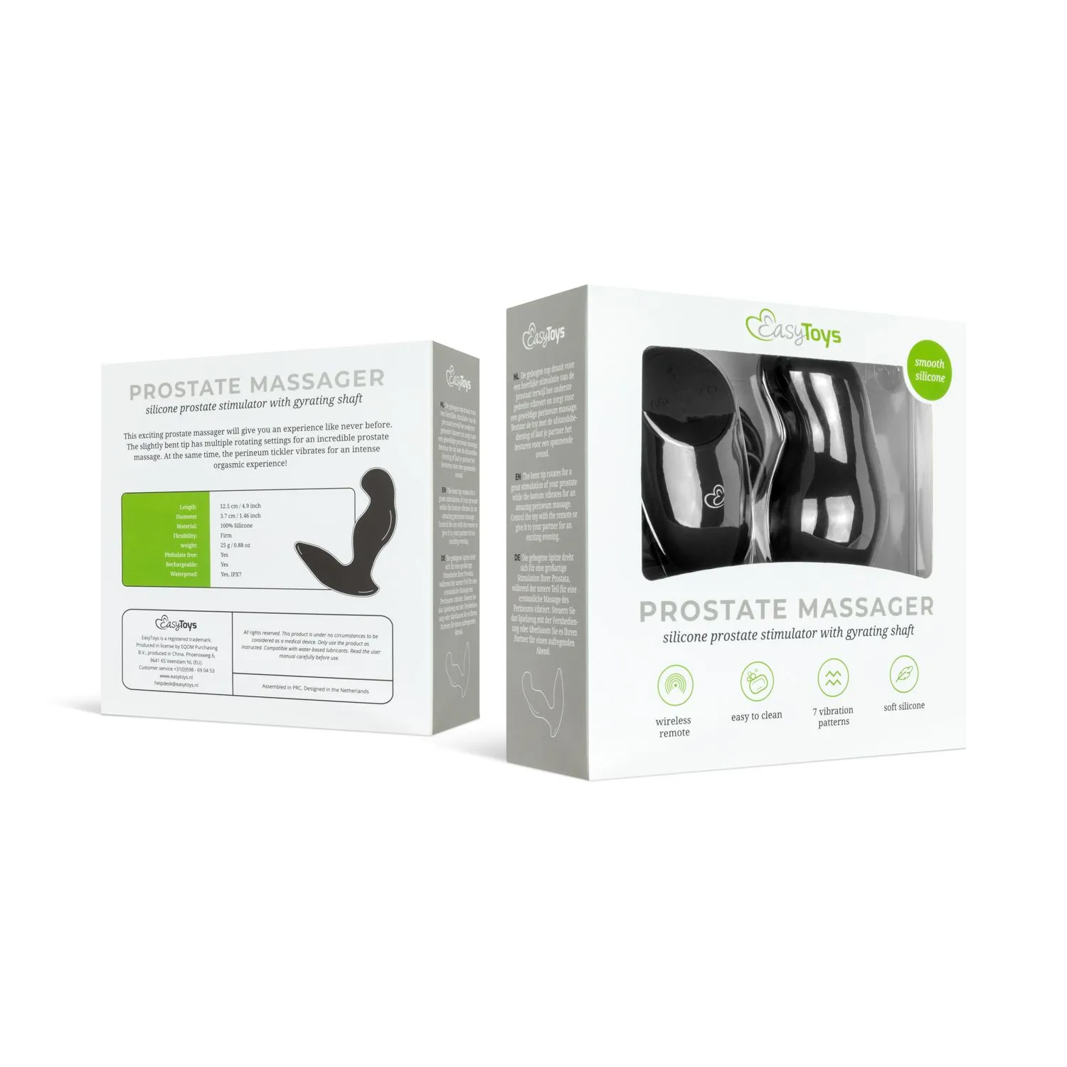 EasyToys - Vibrating Buttplug Zwart (1 stuk)