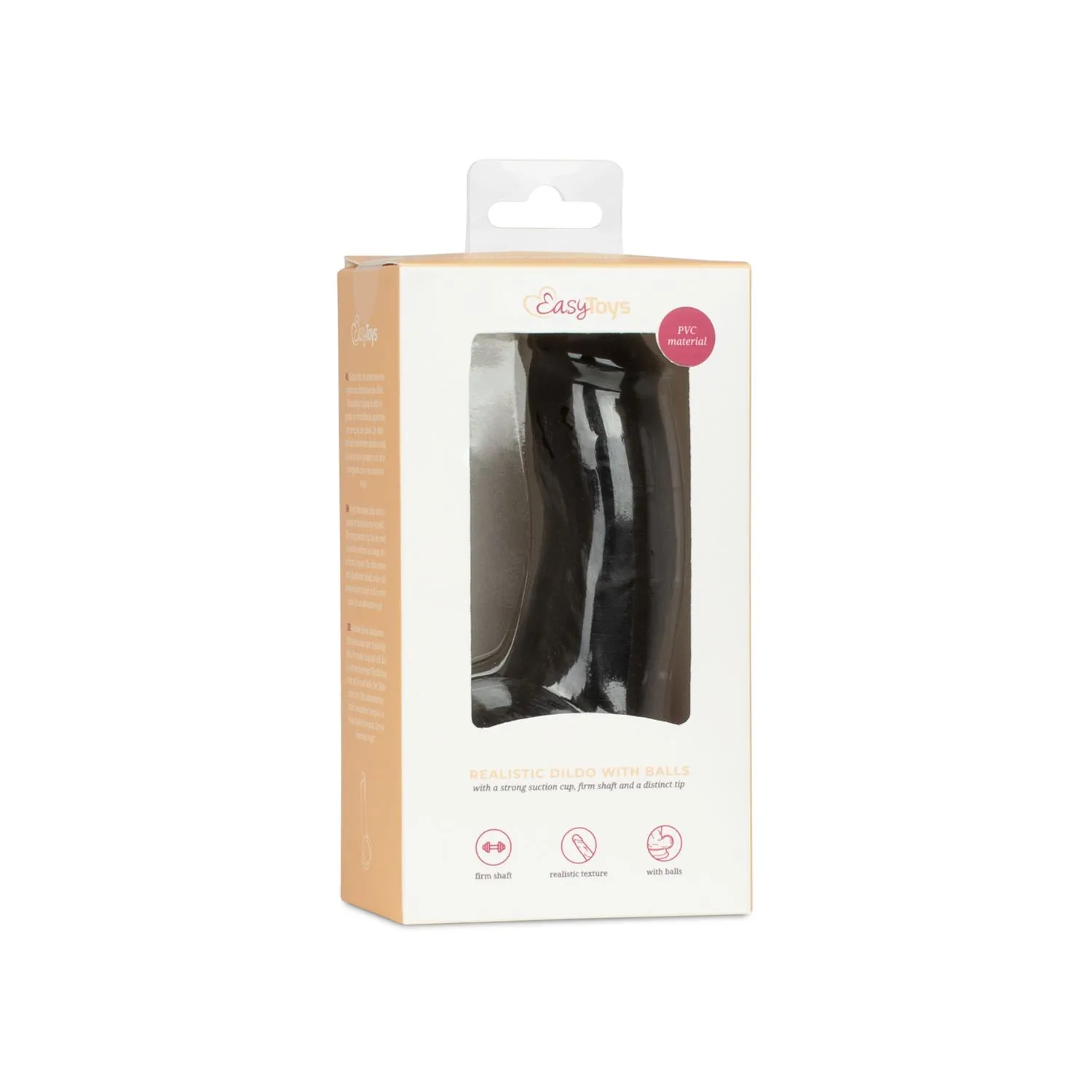 Easytoys Dildo Collection - Dildo with Balls 12 cm Zwart (1 stuk) - image 3