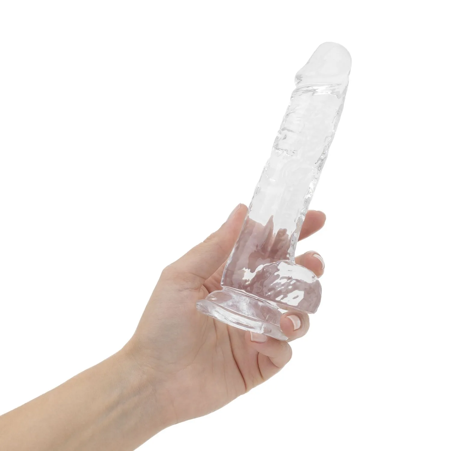 Easytoys Dildo Collection - Jelly Dildo with Balls 17 cm Transparant (1 stuk)