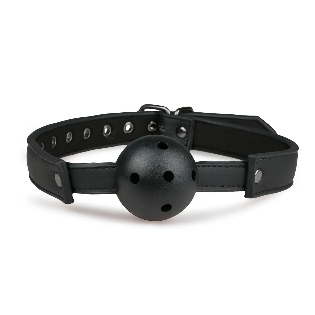 Easytoys Fetish Collection - Ball Gag with PVC Ball Zwart (1 stuk) - image 2