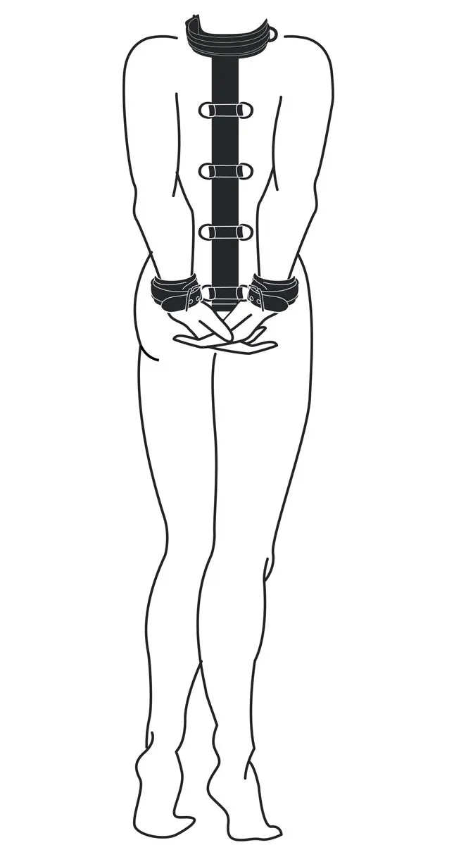Easytoys Fetish Collection - Neck and Wrist Restraint Zwart (1 stuk)