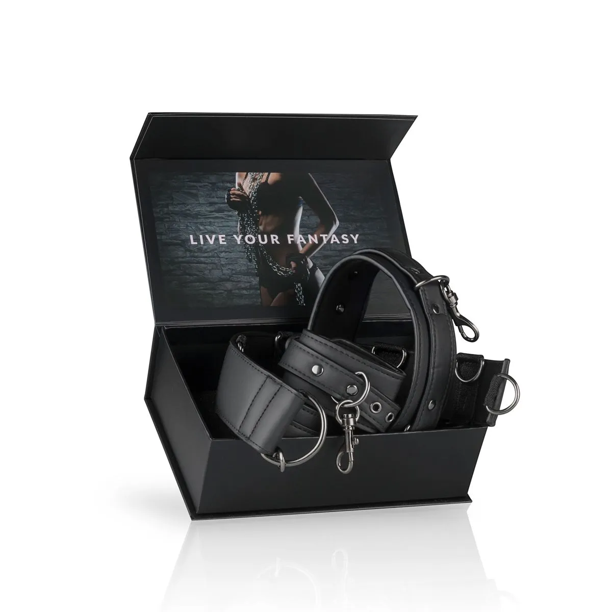 Easytoys Fetish Collection - Neck and Wrist Restraint Zwart (1 stuk) - image 8