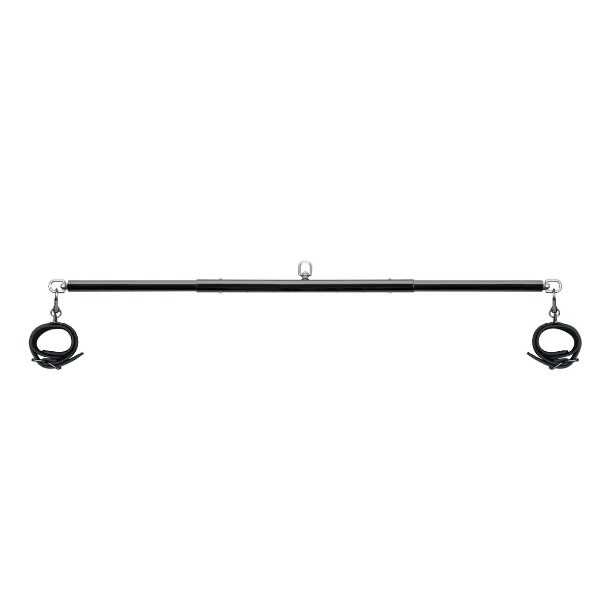 Easytoys Fetish Collection - Expander Spreader Bar and Cuffs Set Zwart (1 stuk) - image 4