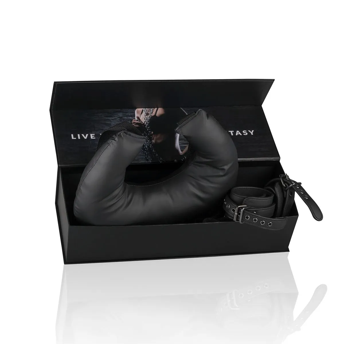 Easytoys Fetish Collection - Pillow & Ankle Cuffs Leg Position Strap Zwart (1 stuk) - image 7