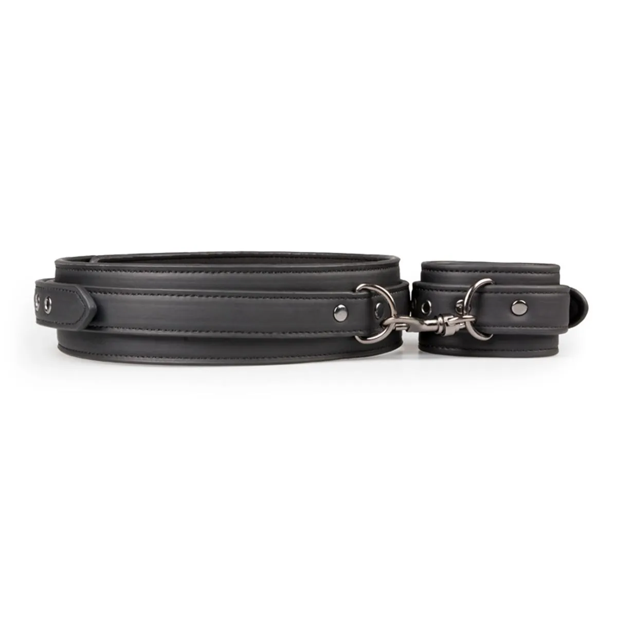 Easytoys Fetish Collection - Thigh and Wrist Cuff Set Zwart (1 stuk) - image 3