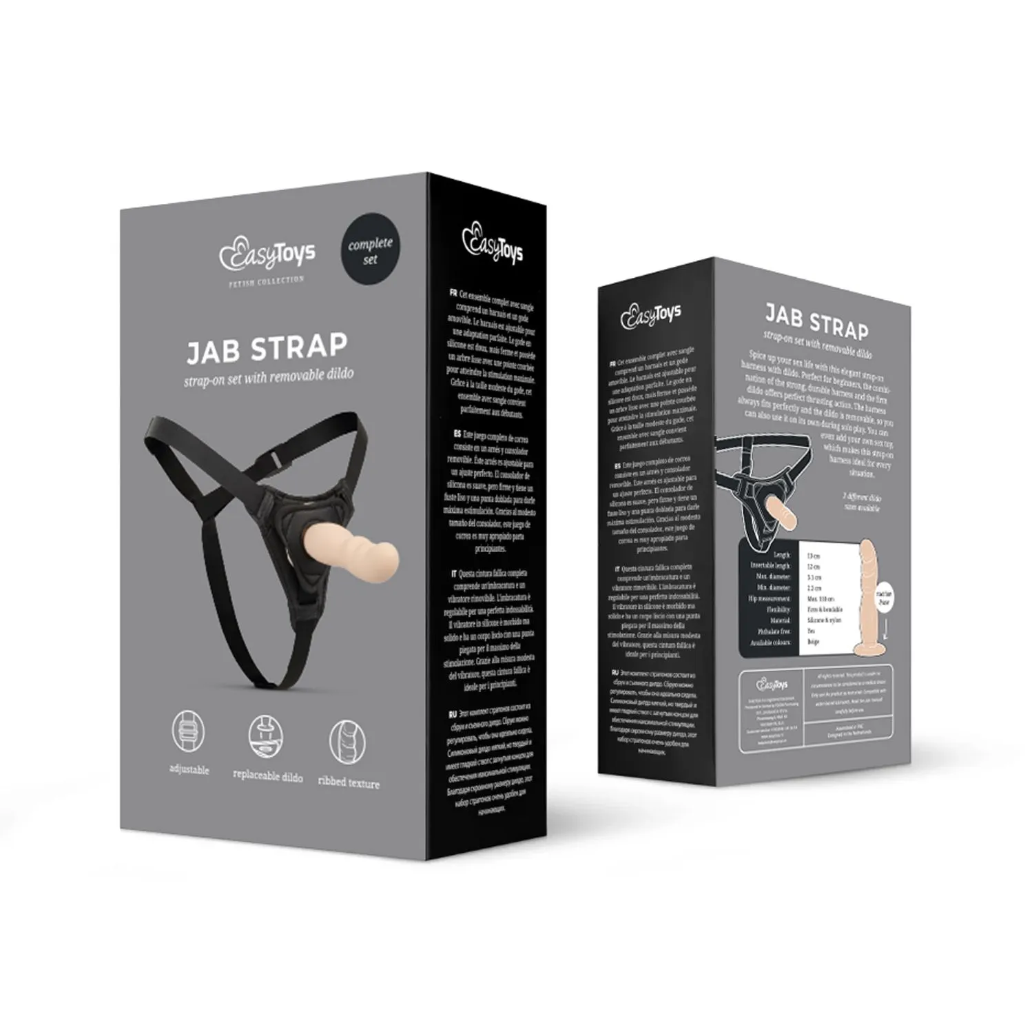 Easytoys Fetish Collection - Silicone Strap-On Realistic Beige (1 stuk) - image 2