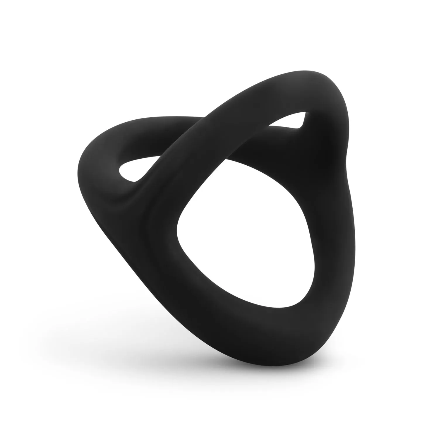 Easytoys Men Only - Flexible Silicone Cock and Ball Sack Ring Zwart (1 stuk) - image 5