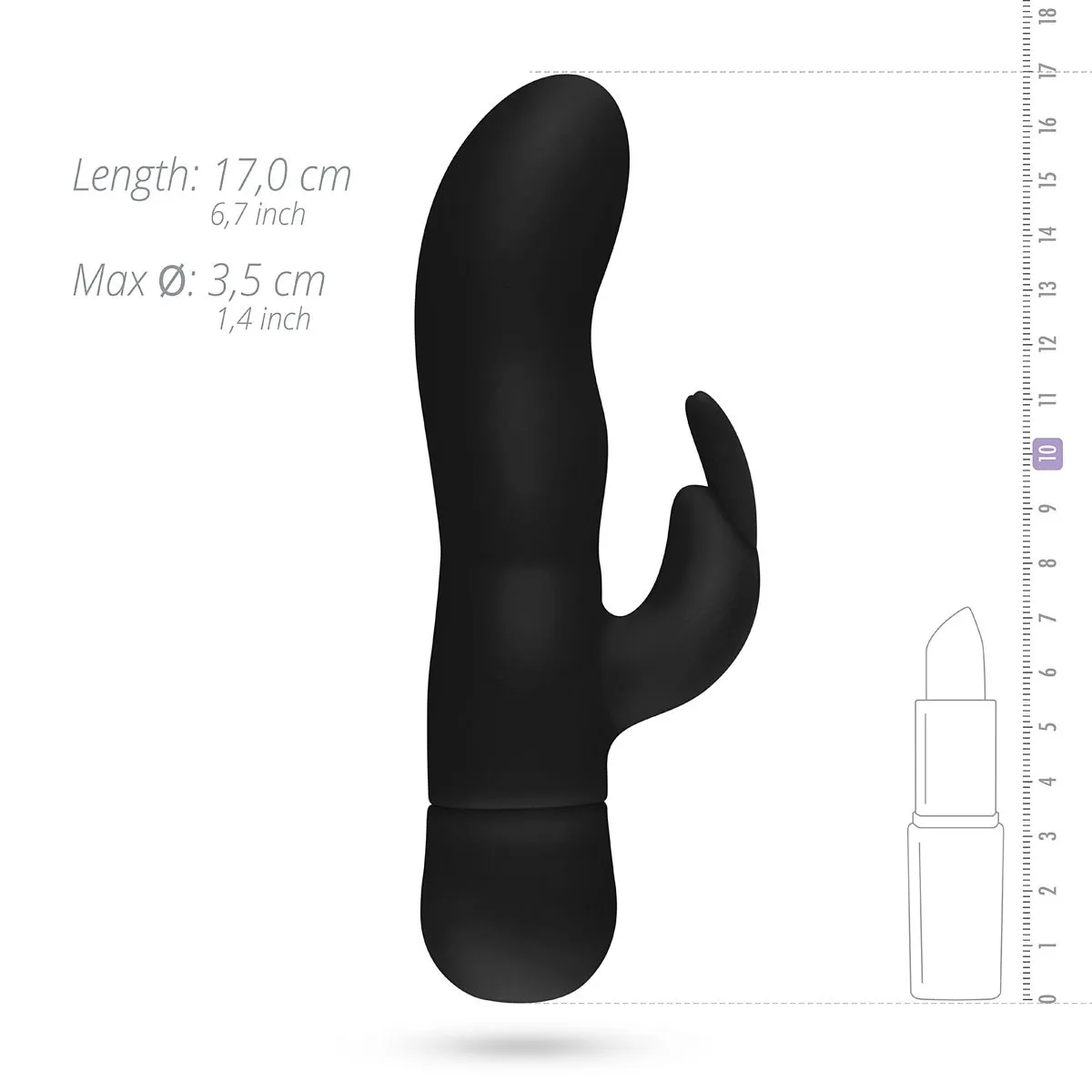 Easytoys Vibe Collection - Mad Rabbit Vibrator Zwart (1 stuk) - image 4