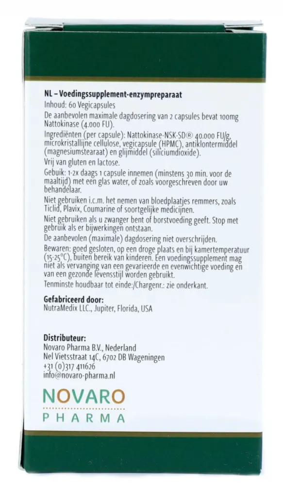Nutramedix Nattokinase (60 vega capsules) - image 2