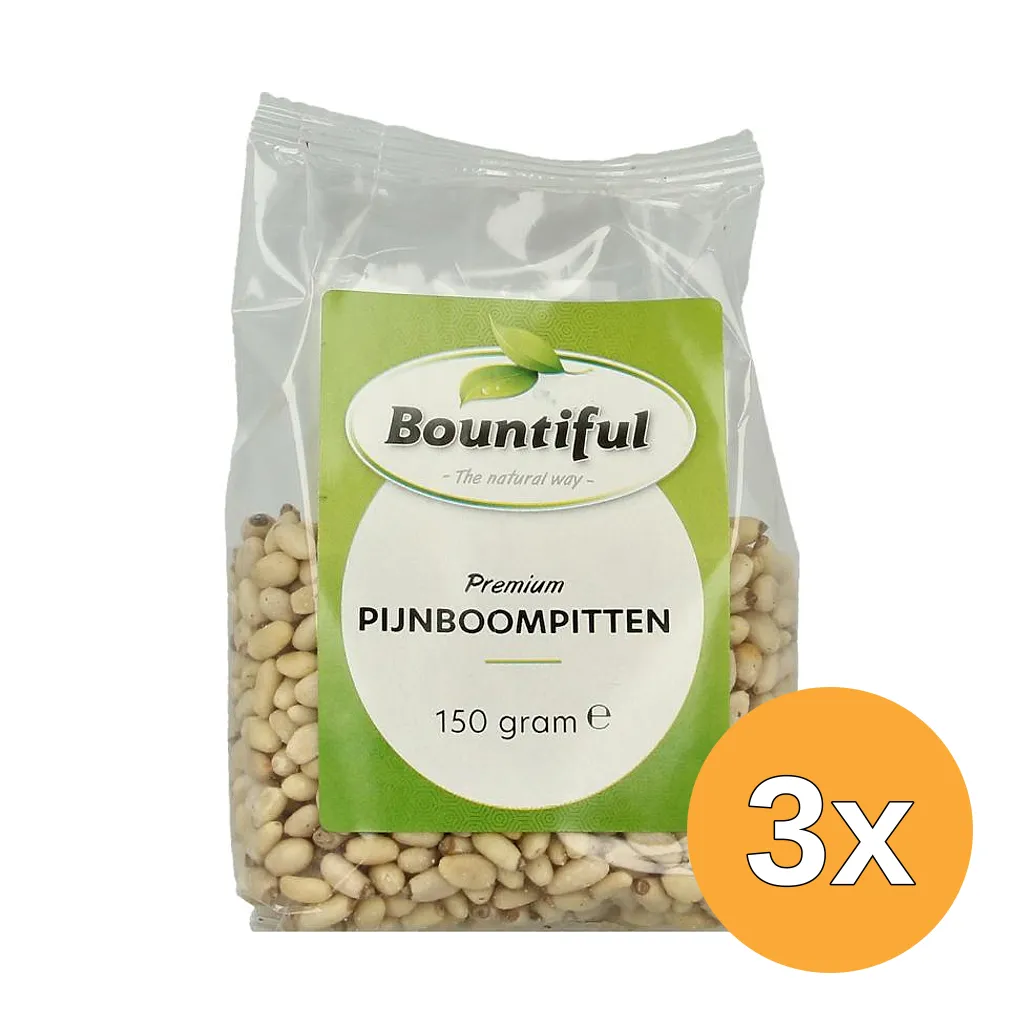3x Bountiful Pijnboompitten (150 gr)
