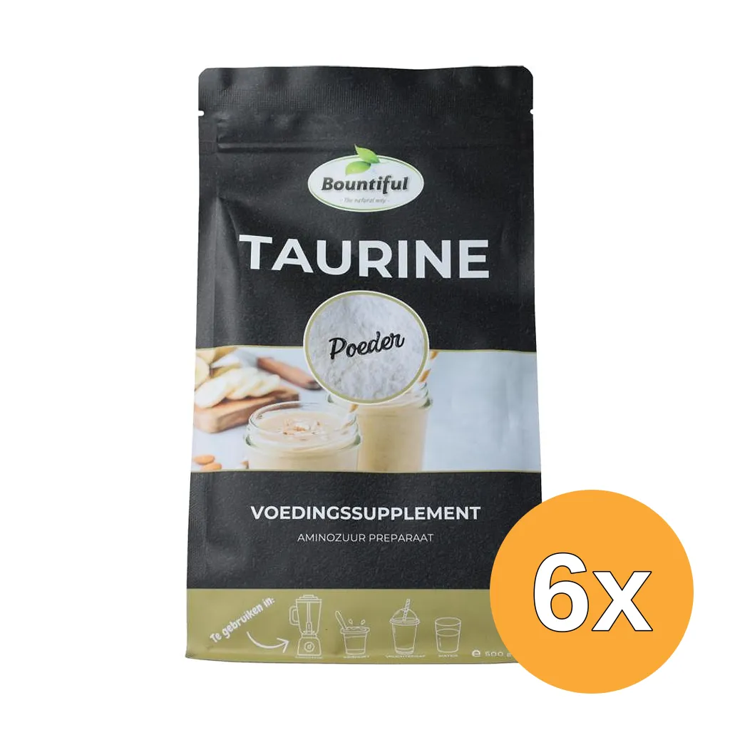 6x Bountiful Taurine Poeder (500 gr)