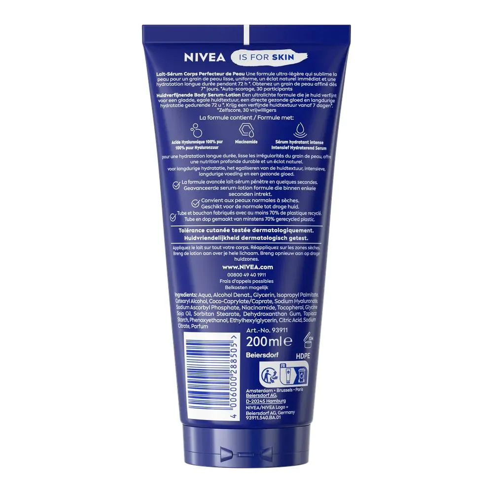 Nivea Huidverfijnend Body Serum-lotion (200 ml)