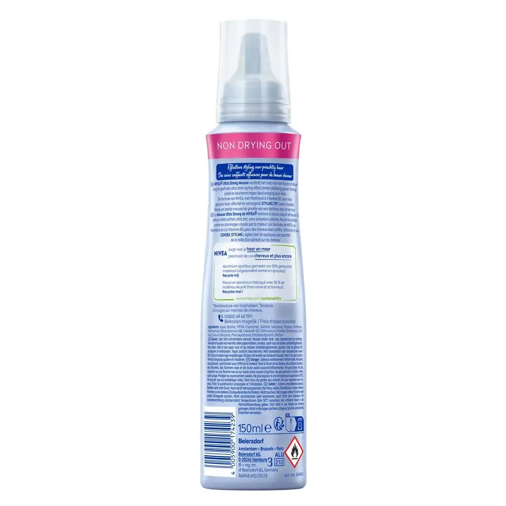 Nivea Ultra Strong Styling Mousse (150 ml)