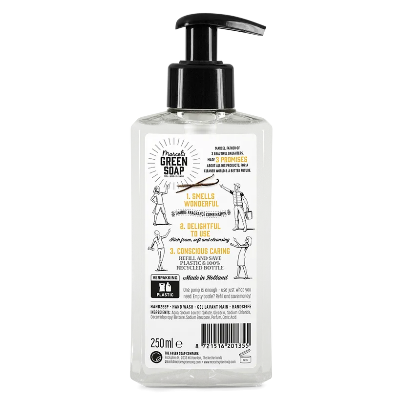 Marcel's Green Soap Handzeep Vanille & Amber (250ml)