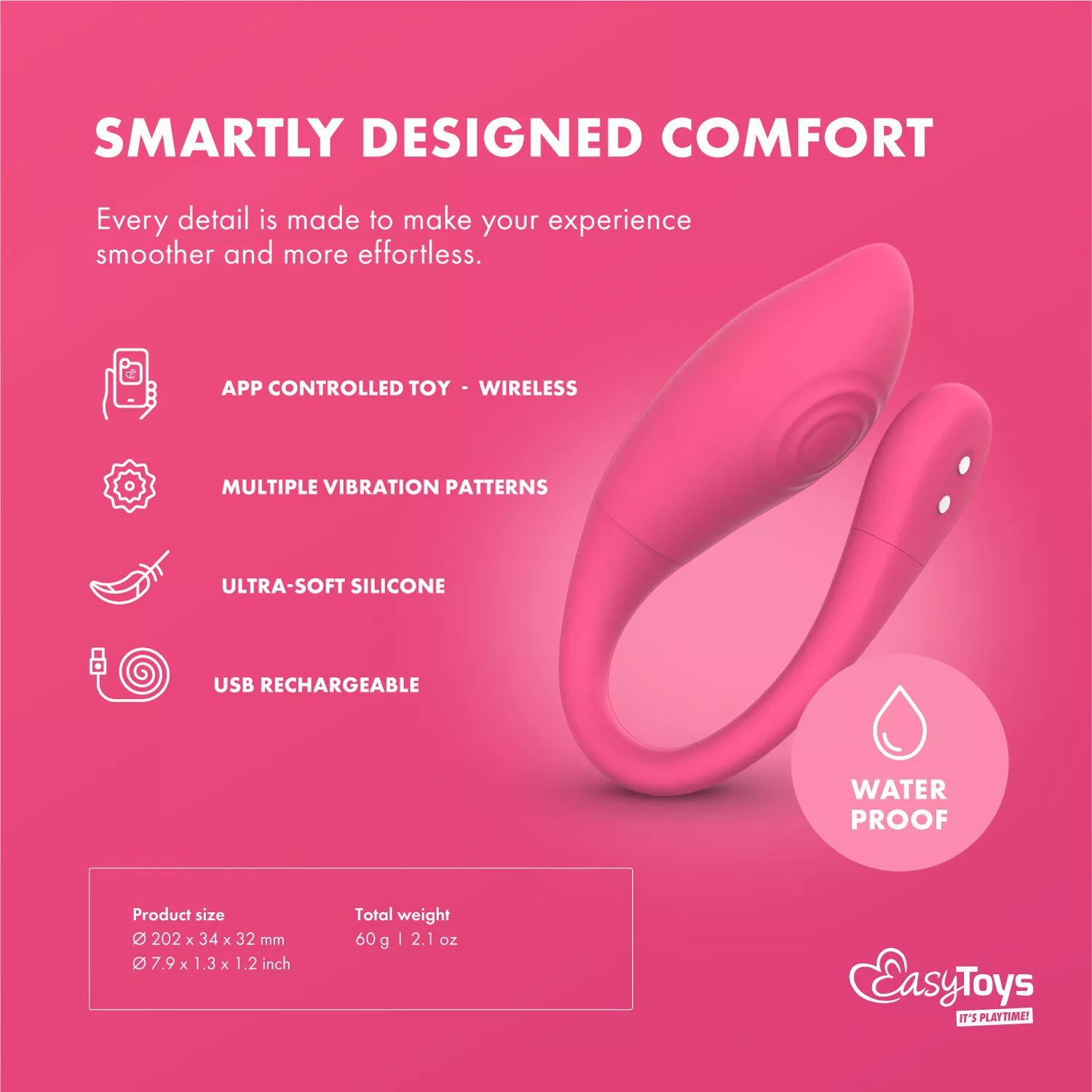 Easytoys Aria Vibrerend Eitje App Gestuurd (1 stuk) - image 3