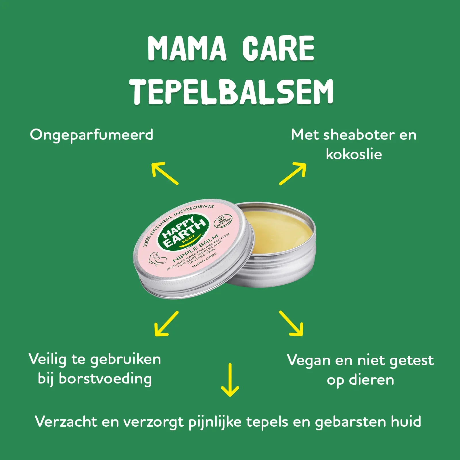 Happy Earth Mama Tepelbalsem (30 gr) - image 2