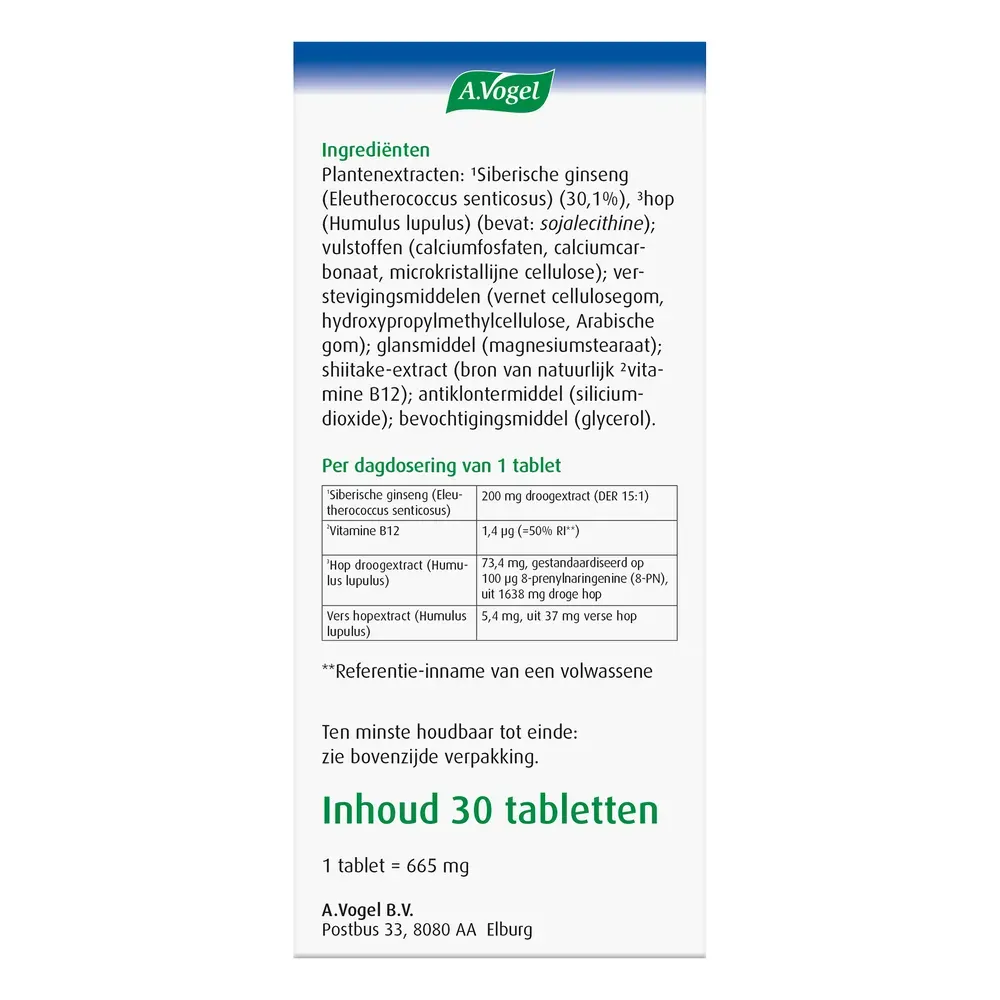 A.Vogel Perimenopauze Fysiek (30 tabletten) - image 3