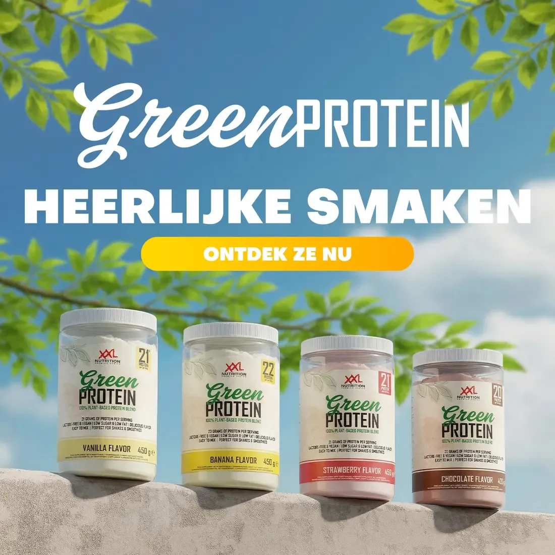 XXL Nutrition Green Protein - Chocolade (450 gr) - image 4